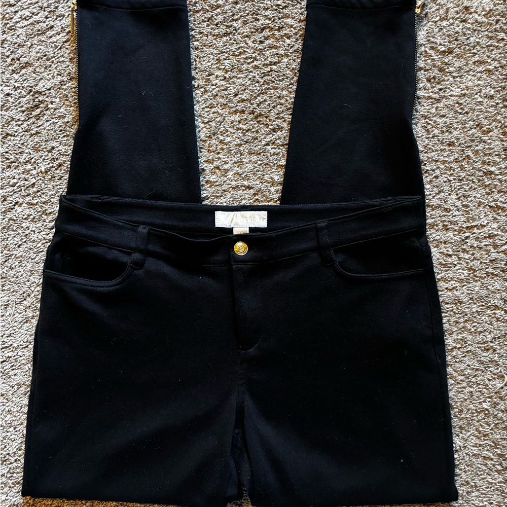 MICHAEL Michael Kors Black Skinny pants with gold detail